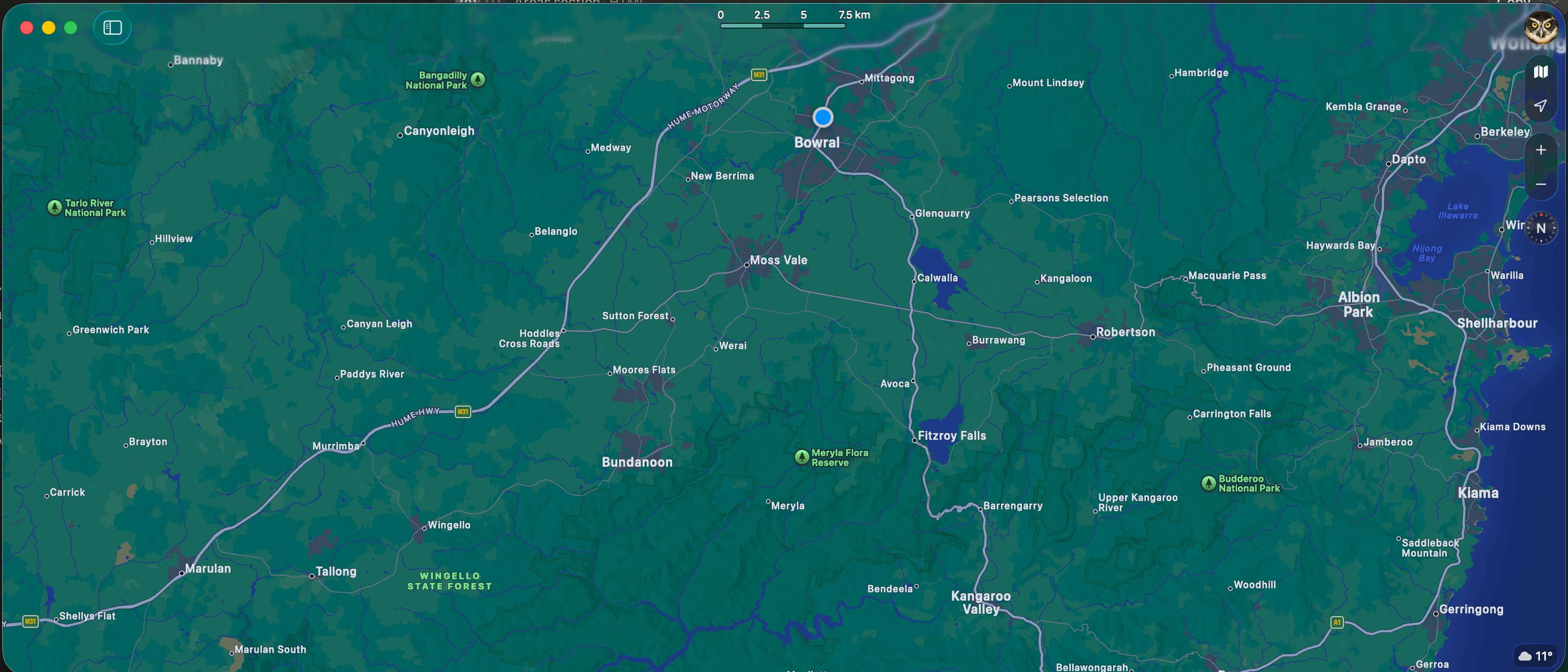 Southern Highlands coverage map — Bowral WiFi service area